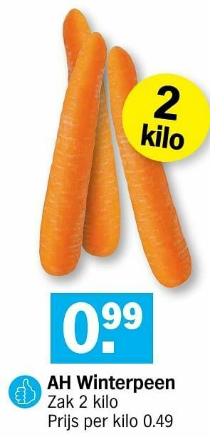 Albert Heijn Ah winterpeen aanbieding