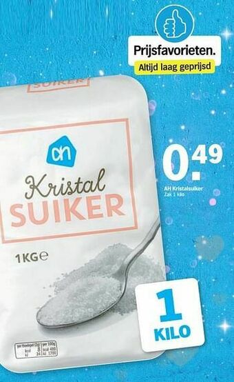 Albert Heijn Ah kristalsuiker aanbieding