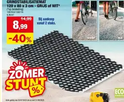 Hubo Grindstabilisatiemat 120x80x3 cm grijs aanbieding
