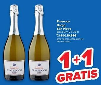 Carrefour Prosecco borgo san pietro aanbieding