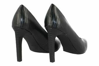 Berca Shoes Marco Tozzi Pump Dames Trend Dierenprint - Zwart aanbieding