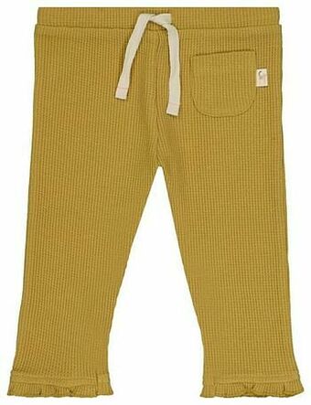 HEMA HEMA Babybroek Wafel Geel (geel) aanbieding