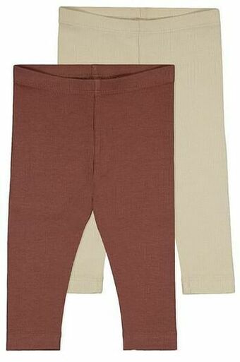 HEMA HEMA Babylegging Rib - 2 Stuks Roze (roze) aanbieding