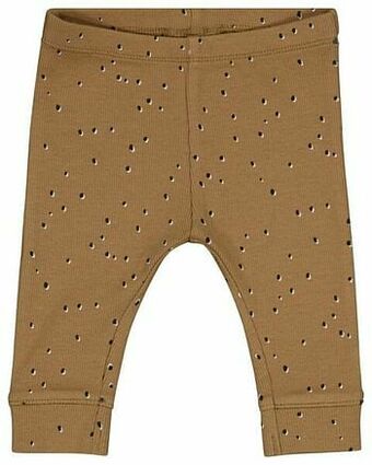 HEMA HEMA Newborn Broek Rib Stippen Bruin (bruin) aanbieding