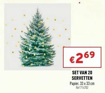 Trafic Set van 20 servetten aanbieding