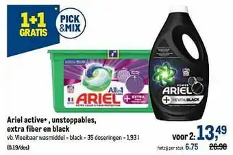 Makro Ariel vloeibaar wasmiddel - black aanbieding