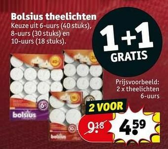 Kruidvat Theelichten 6-uurs aanbieding