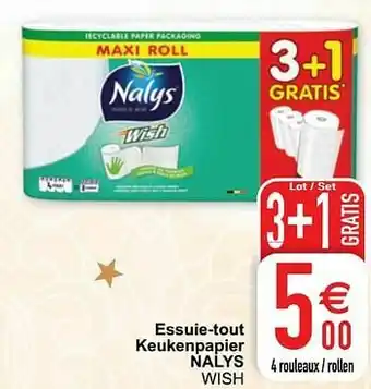 Cora Essuie-tout keukenpapier nalys wish aanbieding