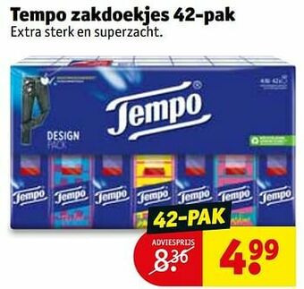 Kruidvat Tempo zakdoekjes aanbieding