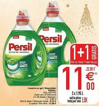 Cora Lessive en gel - wasmiddel persil gel active aanbieding