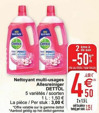Cora Nettoyant multi-usages allesreiniger dettol aanbieding