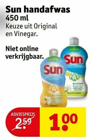 Kruidvat Sun handafwas aanbieding