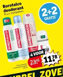 Kruidvat Borotalco deodorant aanbieding
