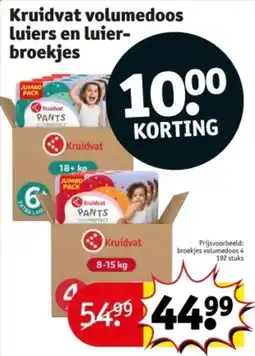 Kruidvat Kruidvat volumedoos luiers en luier broekjes aanbieding