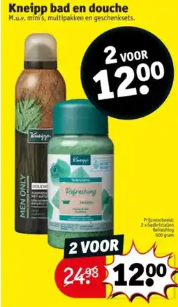 Kruidvat Kneipp bad en douche aanbieding