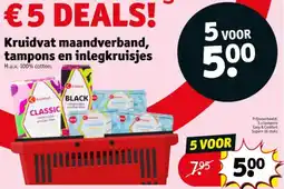 Kruidvat Kruidvat maandverband tampons en inlegkruisjes aanbieding