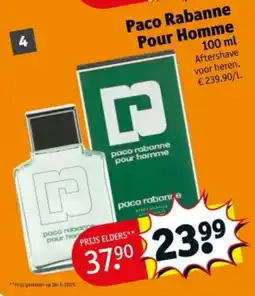 Kruidvat Paco rabanne pour homme aanbieding