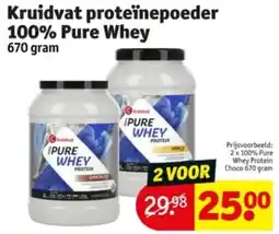 Kruidvat Kruidvat proteïnepoeder 100% Pure Whey aanbieding