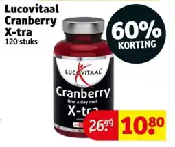 Kruidvat Lucovitaal Cranberry X-tra aanbieding