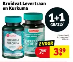 Kruidvat Kruidvat Levertraan en Kurkuma aanbieding
