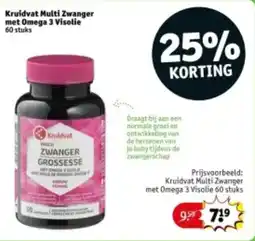 Kruidvat Kruidvat Multi Zwanger met Omega 3 Visolie aanbieding