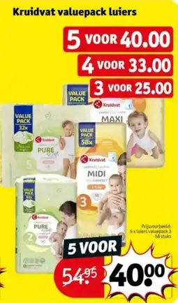 Kruidvat Kruidvat valuepack luiers aanbieding
