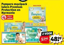 Kruidvat Pampers maxipack luiers Premium Protection en Harmonie aanbieding