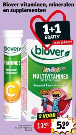 Kruidvat Biover vitaminen mineralen en supplementen aanbieding