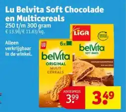 Kruidvat Lu Belvita Soft Chocolade en Multicereals aanbieding