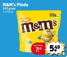 Kruidvat M&M's Pinda aanbieding