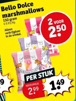 Kruidvat Bello dolce marshmallows aanbieding