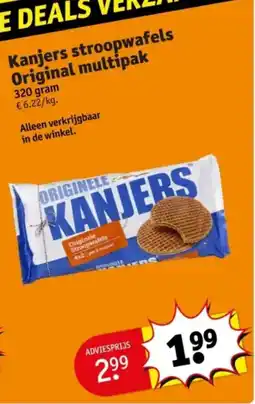 Kruidvat Kanjers stroopwafels original multipak aanbieding