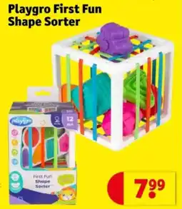 Kruidvat Playgro First Fun Shape Sorter aanbieding