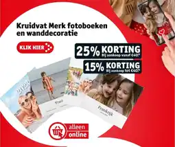 Kruidvat Kruidvat merk fotoboeken en wanddecoratie aanbieding