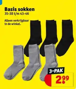 Kruidvat Basis sokken aanbieding
