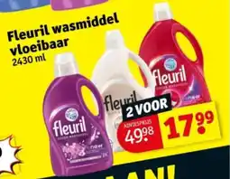 Kruidvat Fleuril wasmiddel vloeibaar aanbieding