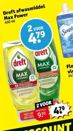 Kruidvat Dreft afwasmiddel Max Power aanbieding