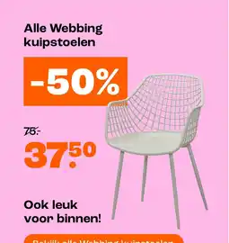 Kwantum Alle Webbing kuipstoelen aanbieding