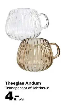 Kwantum Theeglas Andum aanbieding