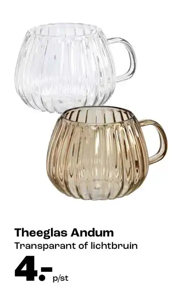 Kwantum Theeglas Andum aanbieding