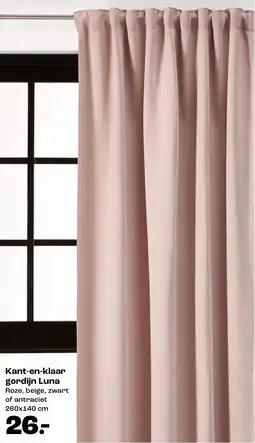 Kwantum Kant-en-klaar gordijn Luna aanbieding