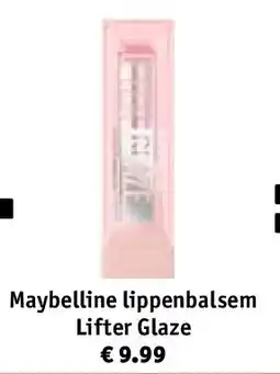 Kruidvat Maybelline lippenbalsem Lifter Glaze aanbieding