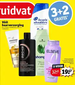 Kruidvat 5 x Elseve shampoo Hydra Hyaluronic 300 ml aanbieding