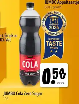 Jumbo JUMBO Cola Zero Sugar 1,5L aanbieding