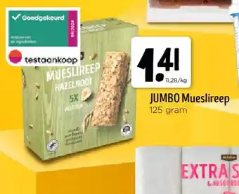 Jumbo JUMBO Mueslireep 125 gram aanbieding