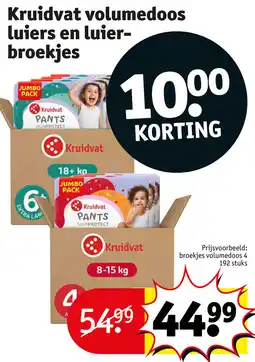 Kruidvat Kruidvat volumedoos luiers en luierbroekjes aanbieding