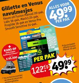 Kruidvat Gillette en Venus navulmesjes aanbieding
