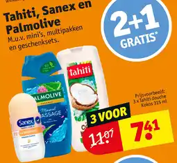 Kruidvat Tahiti, Sanex en Palmolive aanbieding