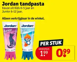 Kruidvat Jordan tandpasta aanbieding