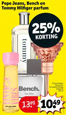 Kruidvat Pepe Jeans, Bench en Tommy Hilfiger parfum aanbieding